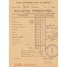 Bulletins trimestriels.