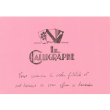 Buvard publicitaire le Calligraphe
