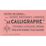 Buvard publicitaire le Calligraphe