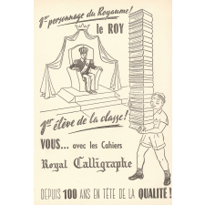 Buvard publicitaire cahiers Royal Calligraphe