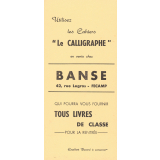 Buvard publicitaire le Calligraphe