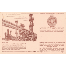 Buvard publicitaire des cahiers Vélin d'Angoulême