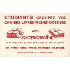 Buvard publicitaire Gomcroix