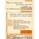 Buvard publicitaire : Papeterie J. Tixier et fils