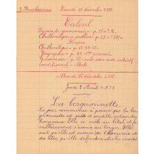 Cahier journalier