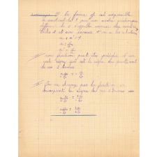 Cahier d'algèbre