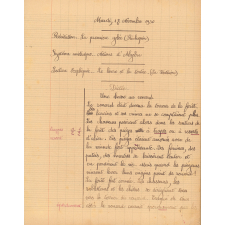 Cahier journalier
