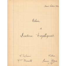 Cahier de lecture expliquée