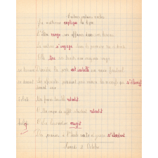Cahier de français