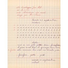 Cahier journalier n° 1