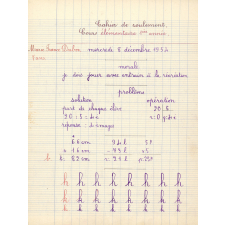Cahier de roulement N° 2