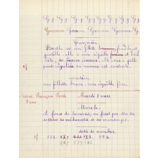 Cahier de roulement N° 3