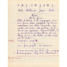 Cahier de roulement N° 4