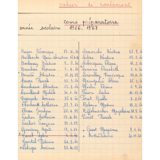 Cahier de roulement
