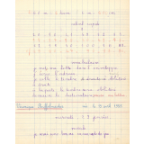 Cahier de roulement n° 3
