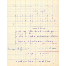 Cahier de roulement n° 3