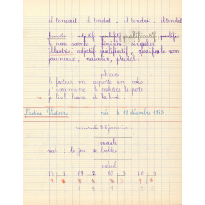 Cahier de roulement n° 3