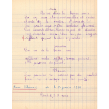 Cahier de roulement n° 5