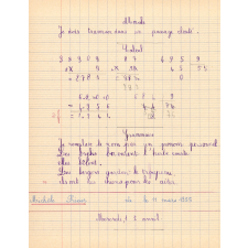 Cahier de roulement n° 5