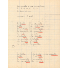 Cahier de roulement n° 8