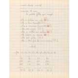 Cahier de roulement n° 9