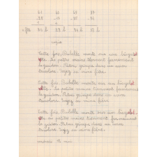 Cahier de roulement n° 9
