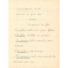 Cahier de roulement n° 11