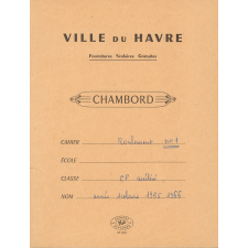 Cahier de roulement n° 1