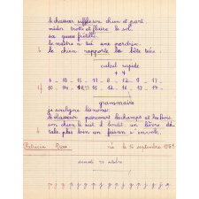 Cahier de roulement n° 2