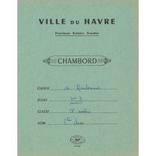 Cahier de roulement n° 3