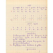Cahier de roulement n° 3