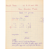 Cahier de roulement n° 4