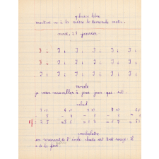 Cahier de roulement n° 4