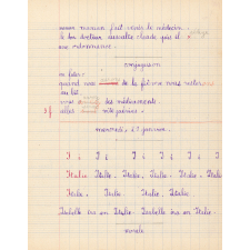 Cahier de roulement n° 4