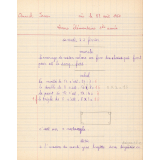 Cahier de roulement n° 5