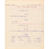 Cahier de roulement n° 6