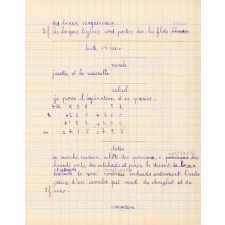 Cahier de roulement n° 6