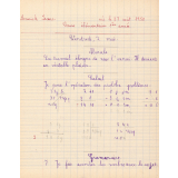 Cahier de roulement n° 7