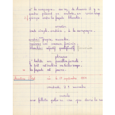 Cahier de roulement n° 2
