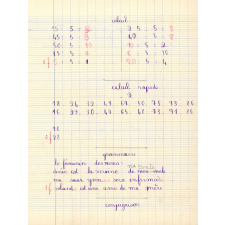 Cahier de roulement n° 2