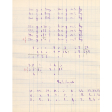 Cahier de roulement n° 4