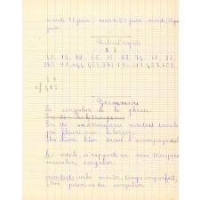 Cahier de roulement n° 6
