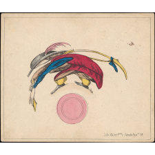 Planche d'anamorphose : Joueur de cornemuse
