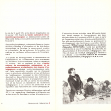 INRDP. Institut national de Recherche et de Documentation pédagogique.