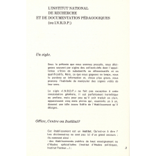 Institut national de Recherche et de Documentation pédagogique.