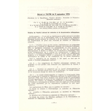 Institut national de Recherche et de Documentation pédagogique. Textes organiques.