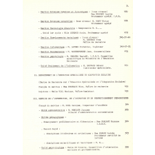 Institut national de Recherche et de Documentation pédagogiques (INRDP). Organigramme.