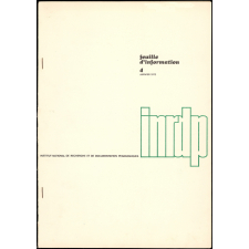 INRDP. Feuille d'information n° 4. Janvier 1972.