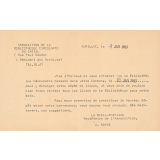 Fiches de prêt de la Bibliothèque circulante du Cantal.