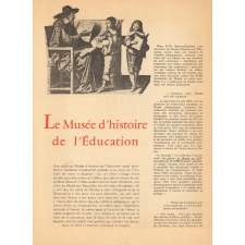 Le Musée d'histoire de l'éducation.